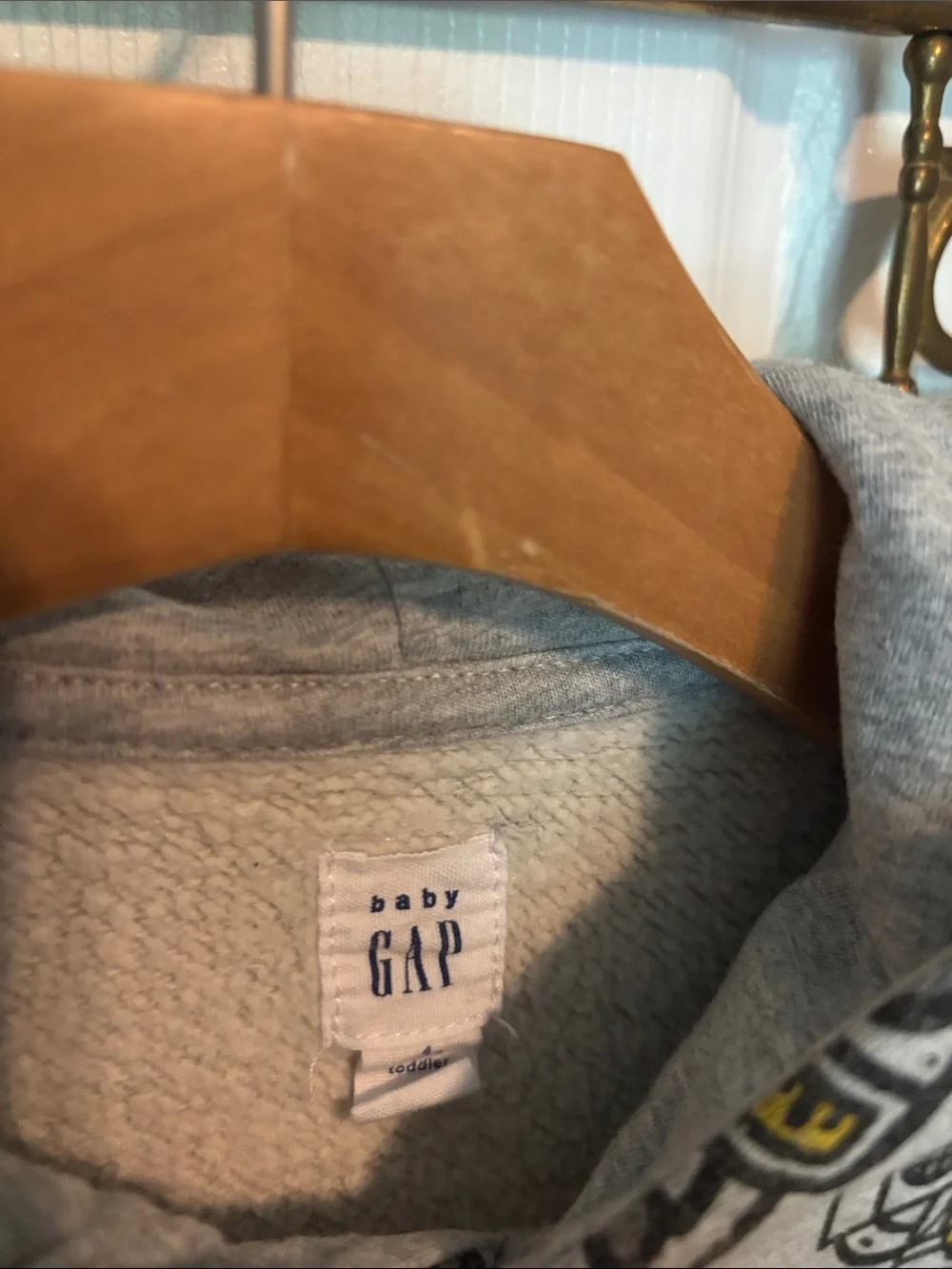GAP Kids Gray Hoodie with LL Cool J 90s Rap Graphic Print